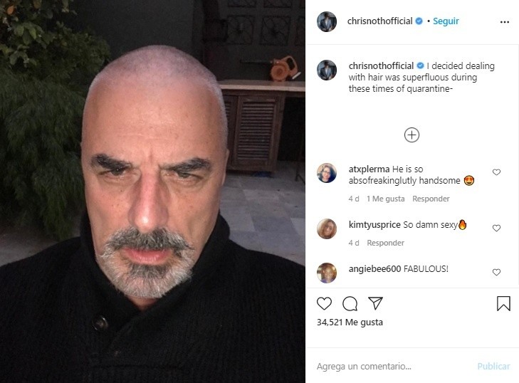 La nueva imagen de Chris Noth, estrella de 'Sex and Te City'