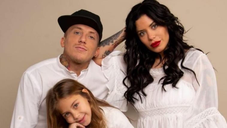 El Polaco, Valeria Aquino y su hija, Alma