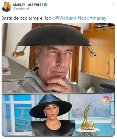 Marley se sumó a la tendencia e hizo un meme sobre la ropa de Juana Viale