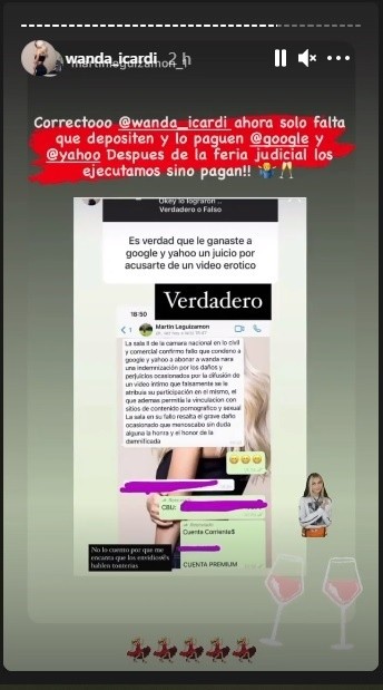 La respuesta del abogado de Wanda Nara.