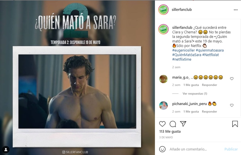 Eugenio Siller deslumbró a sus fans con su torso trabajado en ¿Quién mató a Sara?