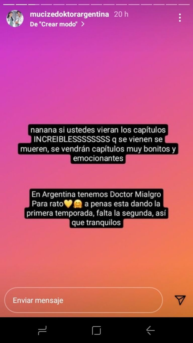 "Hay Doctor Milagro para rato", prometieron los fans que siguen la novela de Turquía.