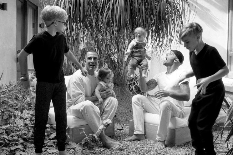 Ricky Martin con su familia