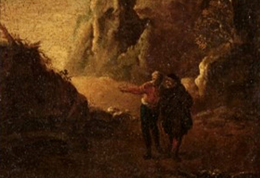 Detalle de una obra de Salvator Rosa de las Galerías Nacionales Barberini Corsini que encontrará su hogar en el Museo Nacional de Matera