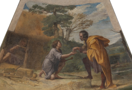 &#039;San Diego de Alcalá recibiendo limosna&#039;, de Annibale Carracci