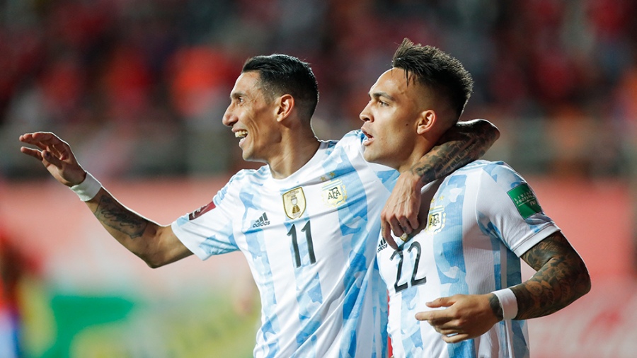 ngel Di Mara y Lautaro Martnez las cartas de gol de la seleccin Foto AFP