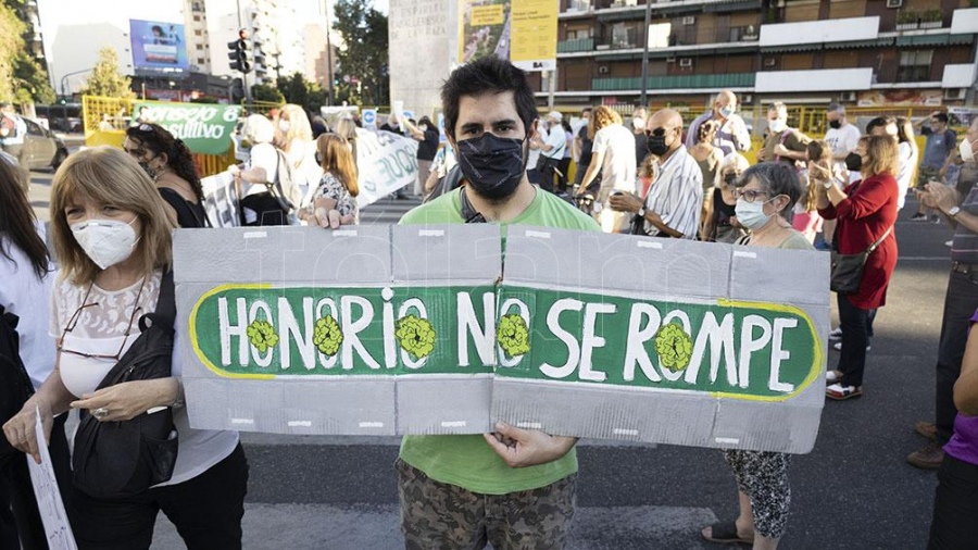 Protesta vecinos parque lineal Caballito Foto Sille Cris