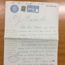 Solicitud de ingreso de Picasso en la Escuela de la Academia (14 de octubre de 1897)Archivo histórico de la Biblioteca de la Facultad de Bellas Artes de la Complutense