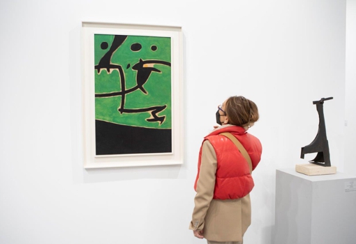 Óleo de Miró en el estand de Leandro Navarro. Su precio: dos millones de euros