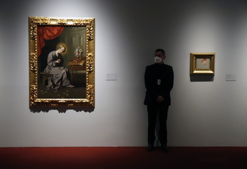 A la izquierda, &#039;El niño de la espina&#039;, de Zurbarán. A la derecha, &#039;Hombre observando a una mujer dormida&#039;, de Picasso