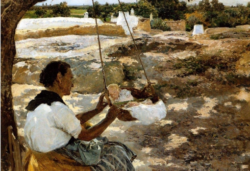 &#039;El columpio&#039;, de Sorolla (1894)