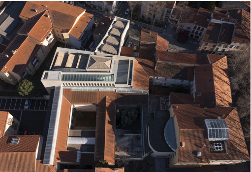 Vista aérea del Museo de Arte Moderno de Céret