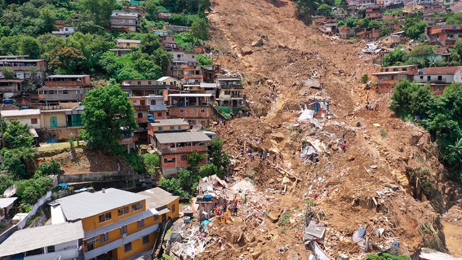 Petropolis Ro de Janeiro Brasil Derrumbe en Sierra Raz Foto archivo AFP