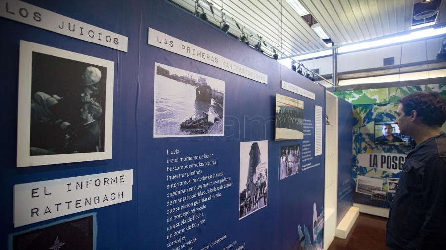 Muestra Contar Malvinas en la Biblioteca Nacional foto Florencia Downes