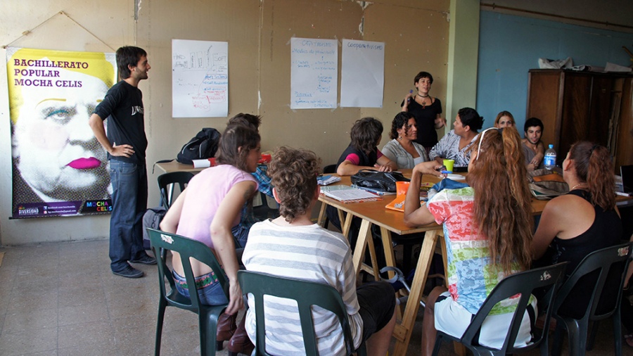 La Mocha con ms de 100 de estudiantes de entre 16 y 60 aos es una escuela no exclusiva a la que tambin van personas no trans Foto Gentileza Bachillerato Popular Mocha Celis