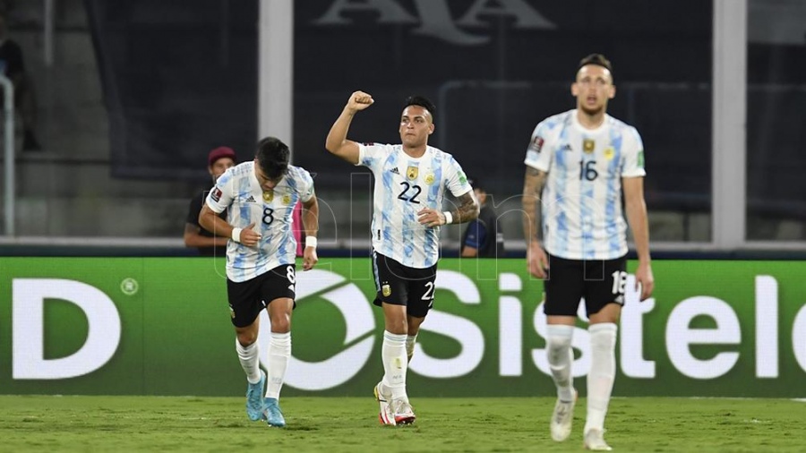 Lautaro Martnez el goleador del ciclo y uno de los que ms jugaron en la Era Scaloni Foto Alejandro Santa Cruz 