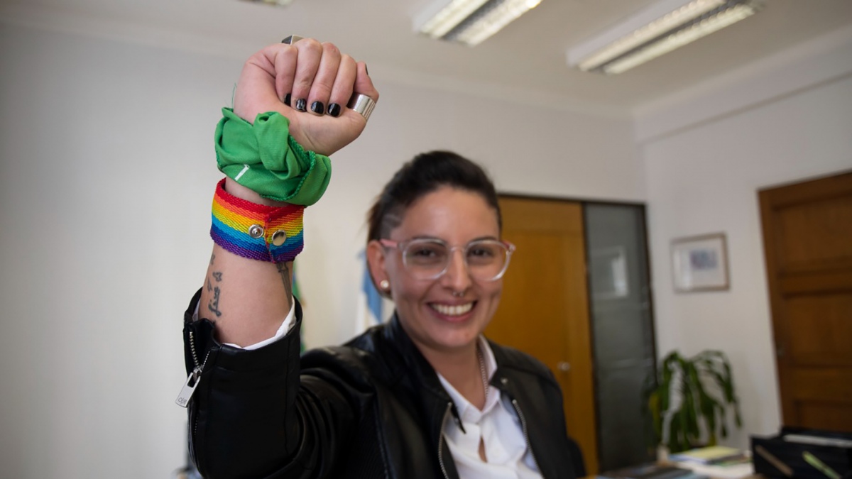 Es profesora en Ciencias Polticas fue concejala tuvo cargo en Secretaria de la Juventud fue candidata a diputada nacional y secretaria de la Mujer Diversidad e Igualdad de San Luis Foto Camila Godoy