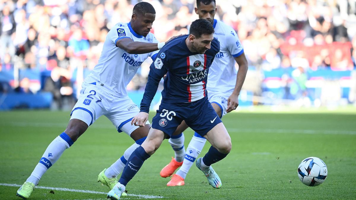 Messi haba sido resguardado en el anterior partido frente a Lorient Foto AFP