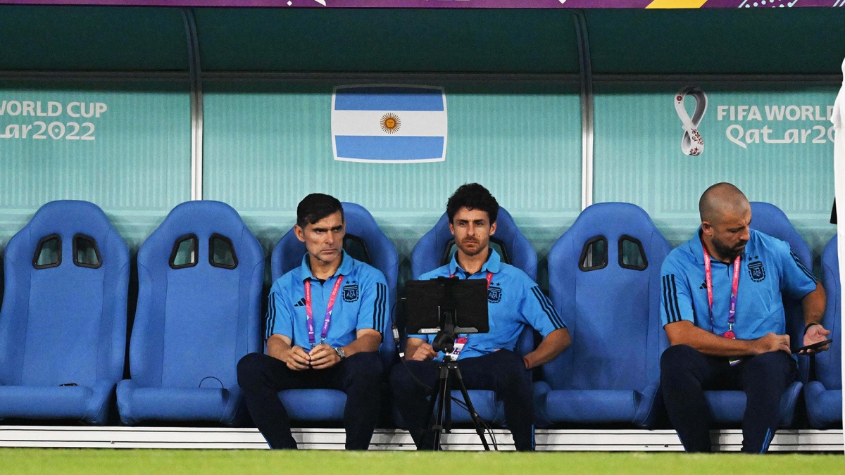 Roberto Ayala y Pablo Aimar claves en el cuerpo tcnico de la Scaloneta y la relacin con Messi Foto Fernando Gens 